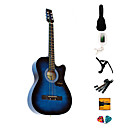 MATILDA - (Colorful Strings) 38" Beginner Acoustic Guitar Outfit (Blue)