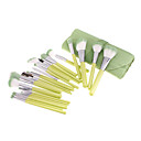 23Pcs Fresh Green High Quality Wave Silk Nylon Makeup Brush Set
