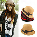Women's Bow Bowler Hat