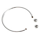 Simple Round Silver Plating Bracelet