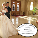 Personalized "Just Married" Wedding Dance Floor Decal (More Colors)