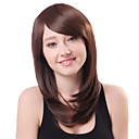 Capless Long Brown Wavy Hitzebeständige Fiber Perücken