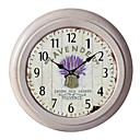12.75" Lavender Metal Wall Clock