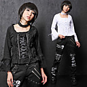 Flare Sleeve Pure Color Cotton Gothic Lolita Blouse with Ribbon(2 Colors)