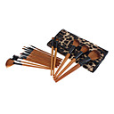 18Pcs Professional Makeup Brush Set Fashion Leopard Stripes