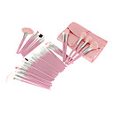 48Pcs Lovely Pink Profession Wool Brush Set with Facial Brush