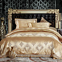 300TC Golden Jacquard Full 4-Piece Duvet Cover Set