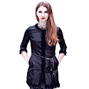 Half-Sleeve kraag Lambskin Leather Casual / Party jas met Trim Lace (meer kleuren)