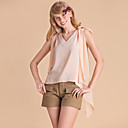TS Beads On Shoulder V Neck Vest Blouse