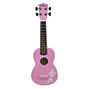 Kaka - (105) Ukulele Soprano flor de tilo con Gag (Rosa)