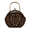 Klassische Polyester mit gefrieste Top Handle Handtasche / Abend Handtasche (mehr Farben)