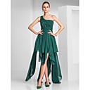 A-line One Shoulder Asymmetrical Chiffon Cocktail Dress