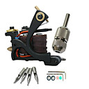 Cast Iron Hand-assembled 10-Wraps Tattoo Machine Gun for Liner and Shader