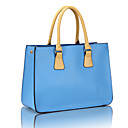 Women's Novelty Contrast Color PU Tote