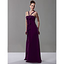 Empire V-neck Floor-length Chiffon Over Mading Bridesmaid/ Wedding Party Dress