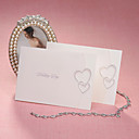 Simple Folded Wedding Invitation With Interlocking Hearts (Set of 50)