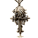 Necklace Inspired by Final Fantasy Cloud Strife Wolf Symbol Cross