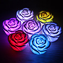 romantico rosa a forma di 7 colori che cambiano luce a led notte (3xag13)