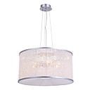 40W Moderne Pendelleuchte mit Kristall Perlen Kette Shade in Drum Design-