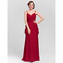 A-line Sweetheart Floor-length Chiffon Bridesmaid Dress