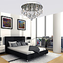 100W luce moderna soffitto elegante con 5 luci in cristallo in rilievo Design