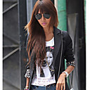 Vrouwen Leopard gevoerd Slim Blazer