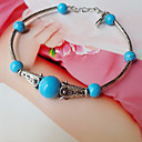 Simple Light Dames Blue Balls zilveren armband