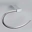 Contemporary Style Chrome Finish Zinc Alloy Wall Mounted Handtuch Ringe (Curved Shape)