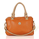 Women's Korean Retro Style Chain PU Satchel(33*34*5cm)