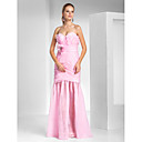 trompet / mermaid sweetheart vloer-length organza avondjurk