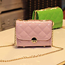 Moda feminina Cor Doce Doce Diamante Malha Bolsa Crossbody