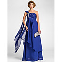 A-line One Shoulder Floor-length Chiffon Mother of the Bride Dress