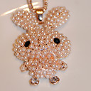 Mujeres Qute Perla Collar Rabbit