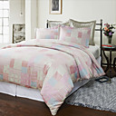 3PCS Dhanna Patchwork Jacquard Duvet Cover Set