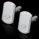 Glam iniciais "D" Cufflinks