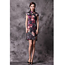 High End Vintage Heavy Silk Chinese Dress