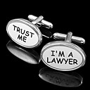 "Confie em mim e eu sou um advogado" Cufflinks