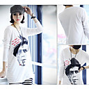 Vrouwen shirt met lange T-shirt in Print