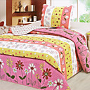 3PCS Country Floral Cotton Queen Size Quilt Set