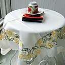 Laser Cut Floral White Cloth Table Cloth