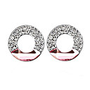 Women's Diamond Hollow Circle Necklace