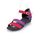 Lindos Suede baixa Sandálias salto com fivela partido / Evening Shoes (mais cores)