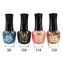 1PCS Top Coat pailletten Nagellak nr. 9-12 (17ml, verschillende kleuren)