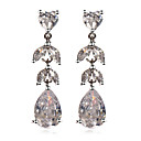 Elegant Platinum Plated Cubic Zirconia Earrings(More Colors)