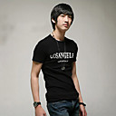 Heren Ronde Casual Katoen Basic Korte T-shirt Mouw
