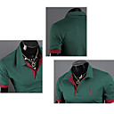 Men's Lapel Embroidery Solid Color Short Sleeve Polo Shirt