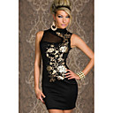 Women's Black  Modern Halter Dress(Bust:86-102cm,Waist:58-79cm,Hip:90-104cm)