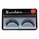 1 Pair Black Machine Made False Eyelashes SL015