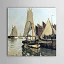 Pintura al óleo famosa Veleros en Honfleur por Claude Monet
