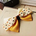 Women's Sweet Handmade Yellow Bow Hair Tie